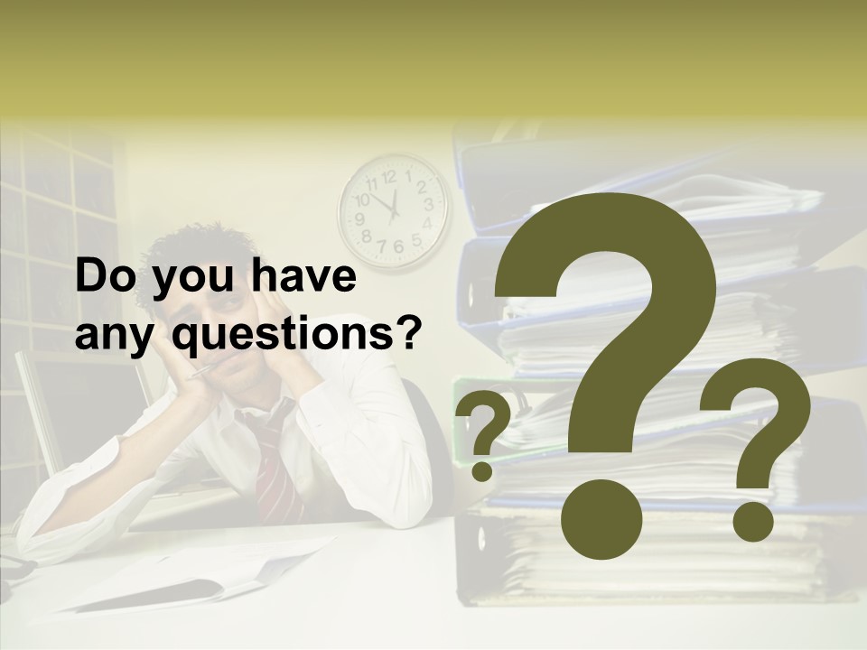 Pain Male Tired PowerPoint Template