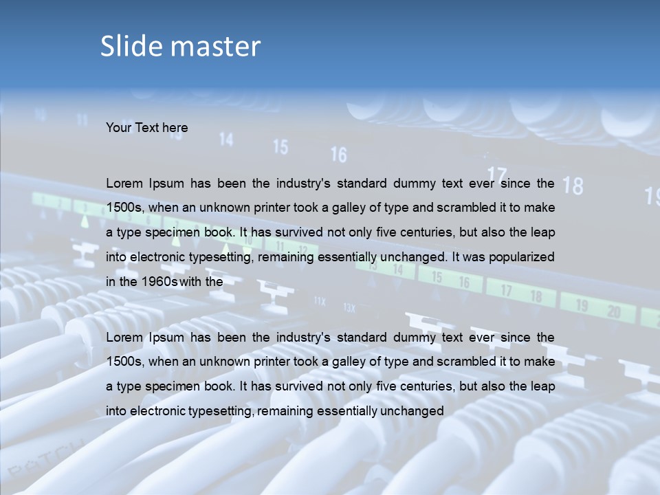 Connectors Network Speed PowerPoint Template