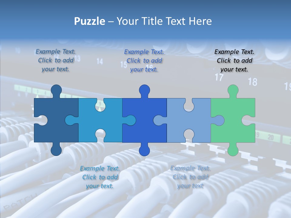 Connectors Network Speed PowerPoint Template
