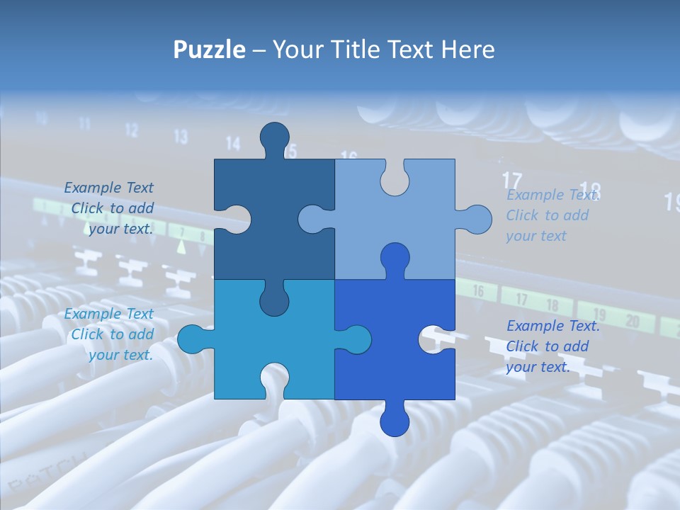Connectors Network Speed PowerPoint Template