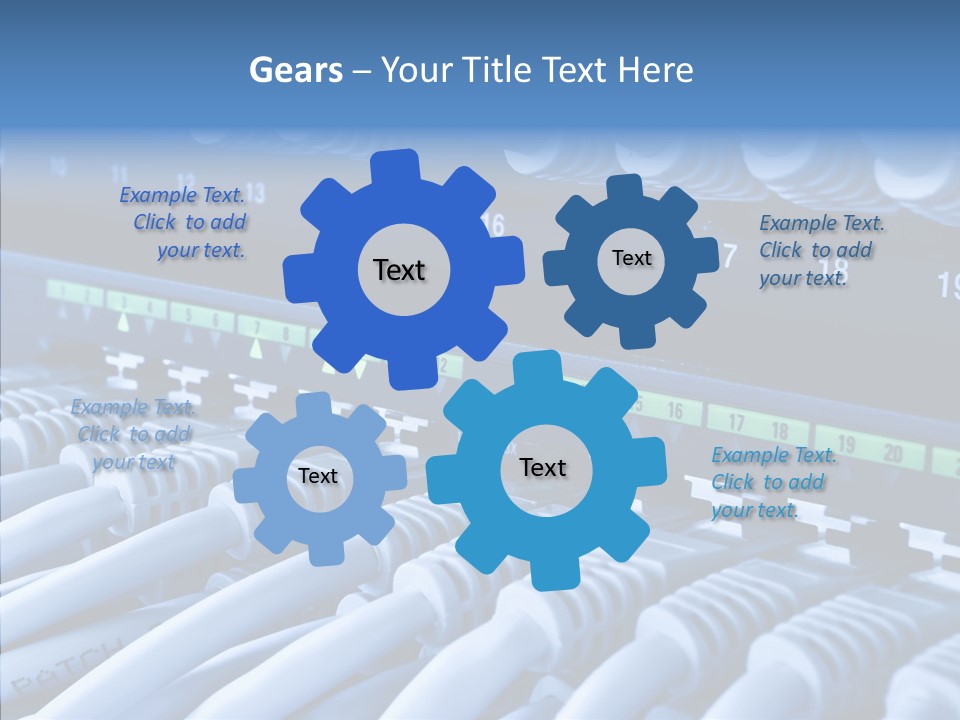 Connectors Network Speed PowerPoint Template