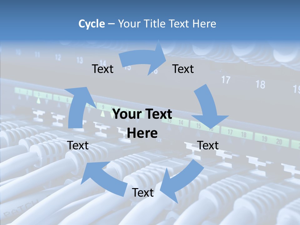 Connectors Network Speed PowerPoint Template