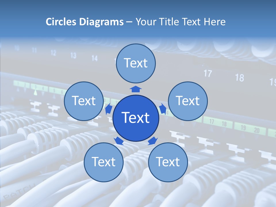 Connectors Network Speed PowerPoint Template