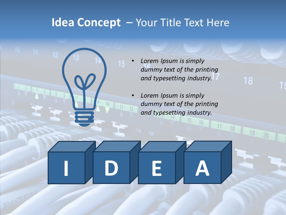Connectors Network Speed PowerPoint Template