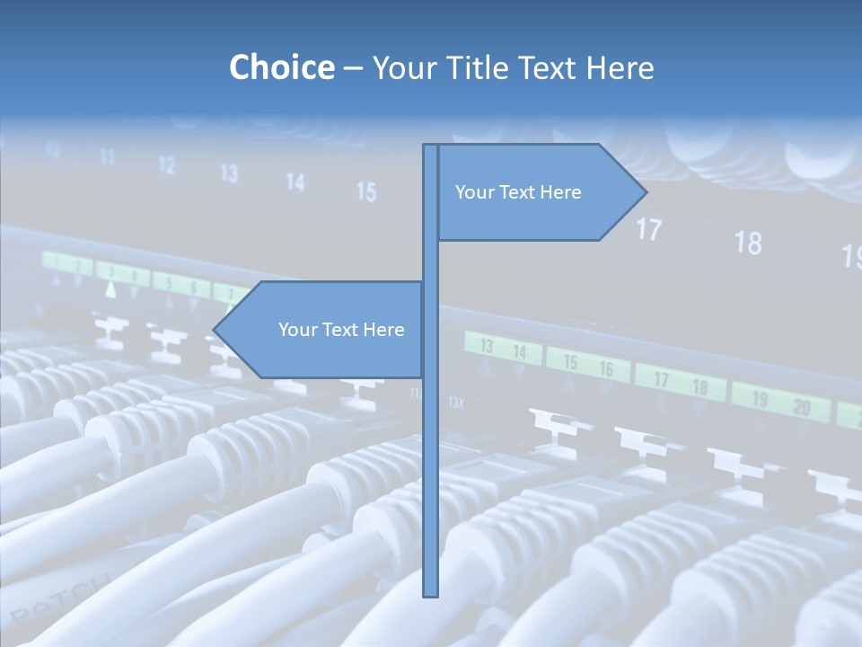 Connectors Network Speed PowerPoint Template
