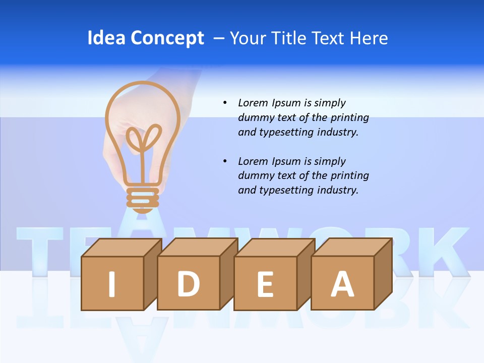 Holding Achievement Positivity PowerPoint Template