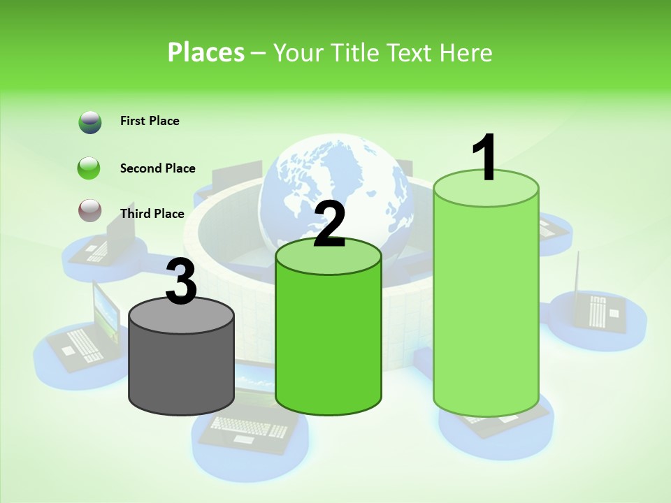Mobility Earth Isolated PowerPoint Template