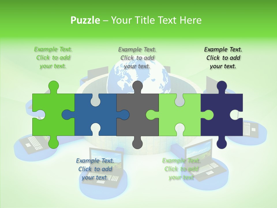 Mobility Earth Isolated PowerPoint Template