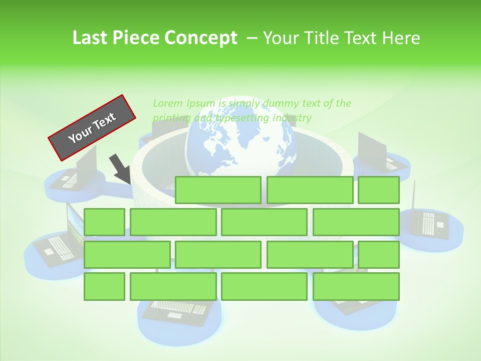 Mobility Earth Isolated PowerPoint Template