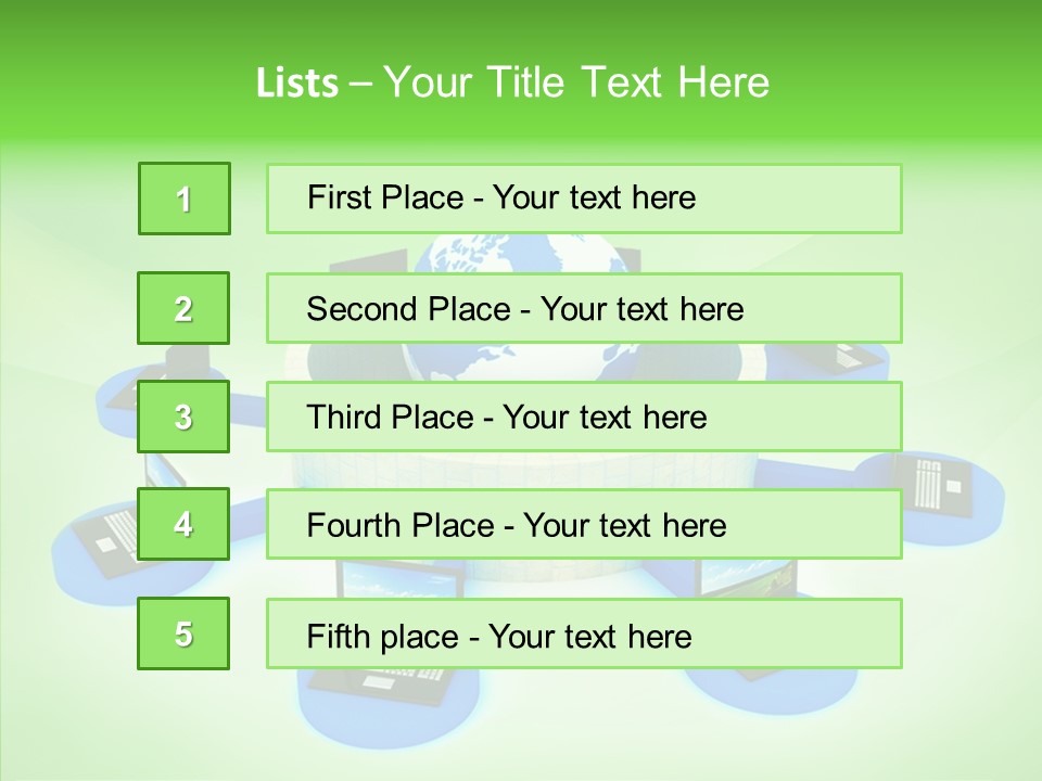 Mobility Earth Isolated PowerPoint Template