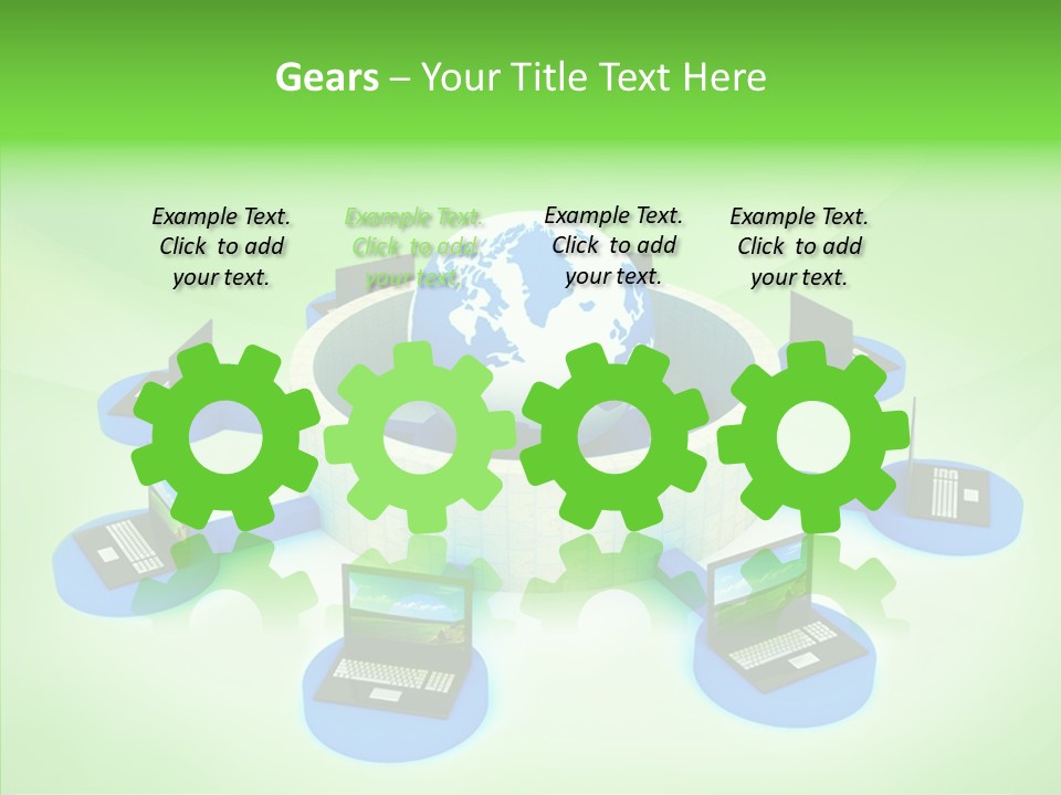 Mobility Earth Isolated PowerPoint Template