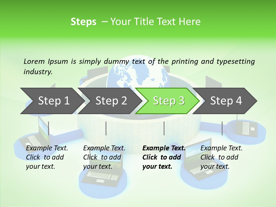 Mobility Earth Isolated PowerPoint Template