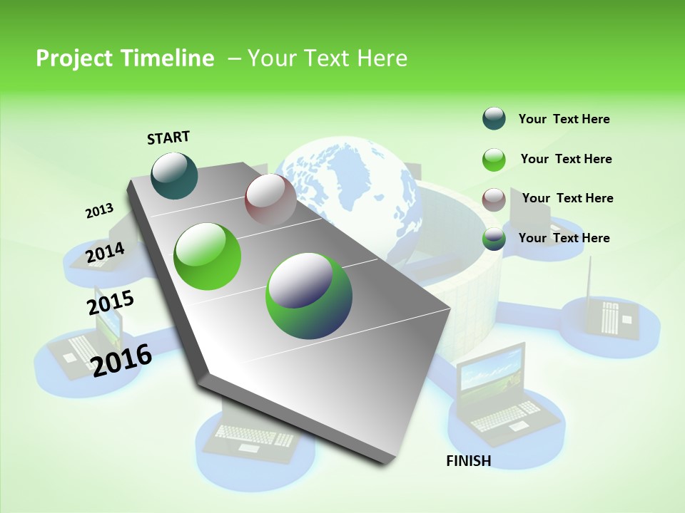Mobility Earth Isolated PowerPoint Template
