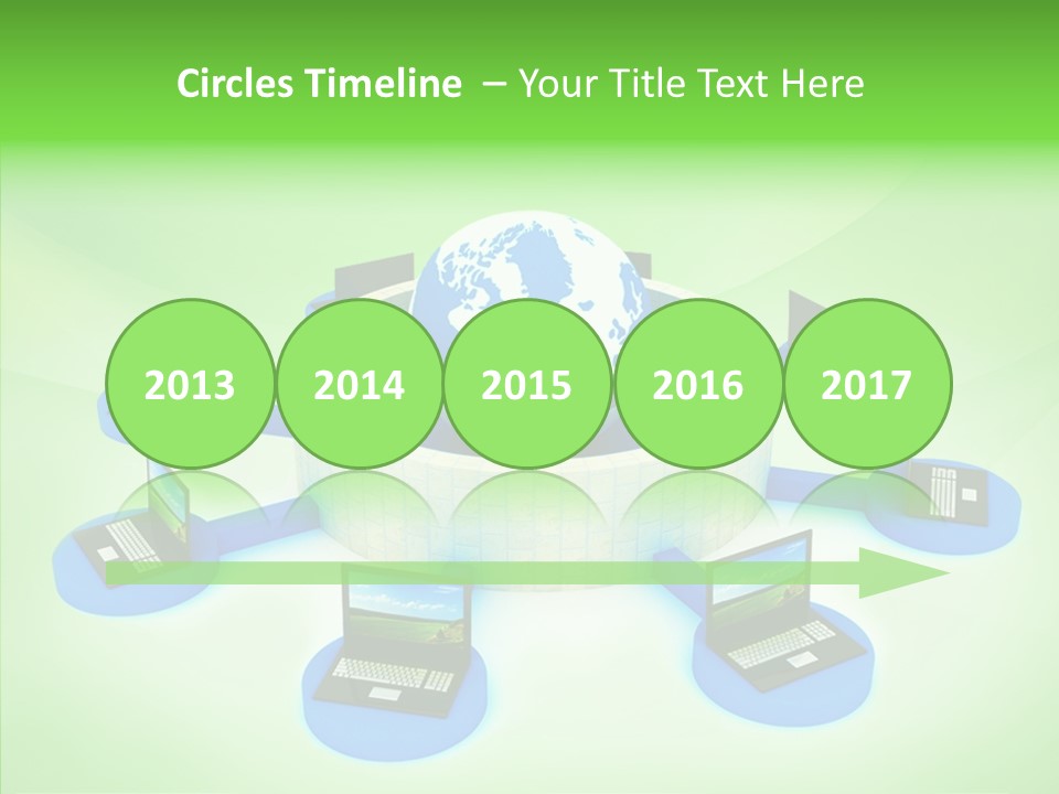 Mobility Earth Isolated PowerPoint Template