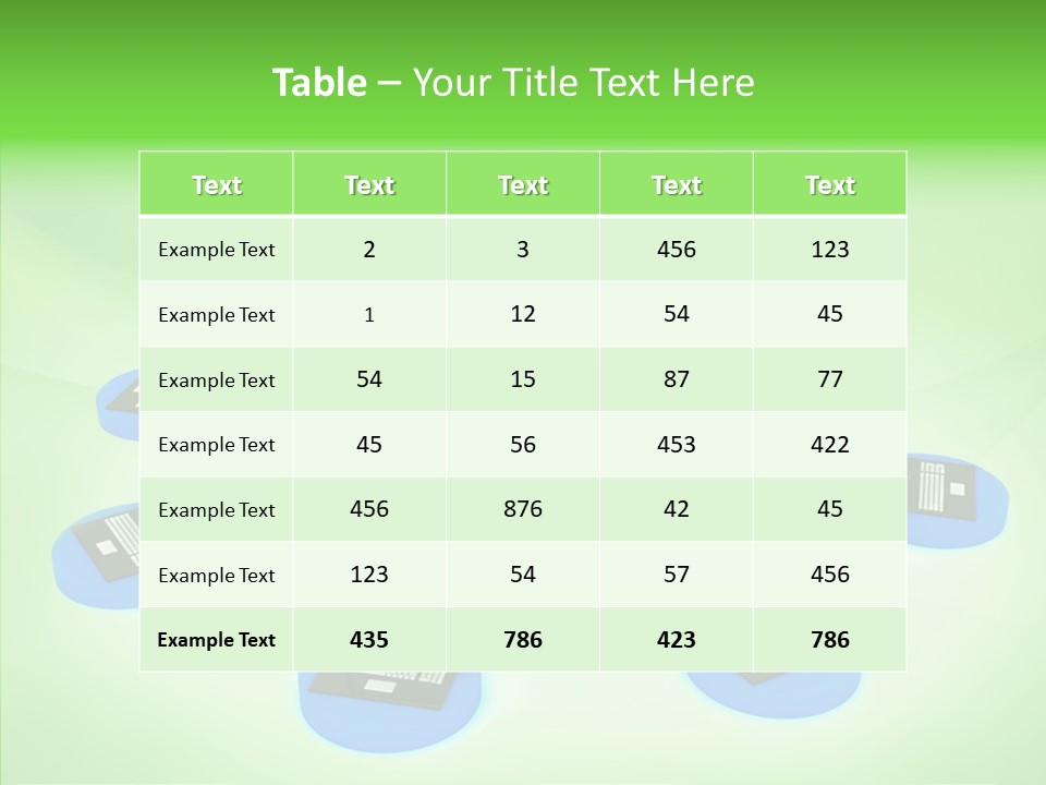 Mobility Earth Isolated PowerPoint Template