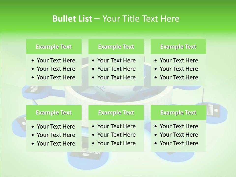 Mobility Earth Isolated PowerPoint Template