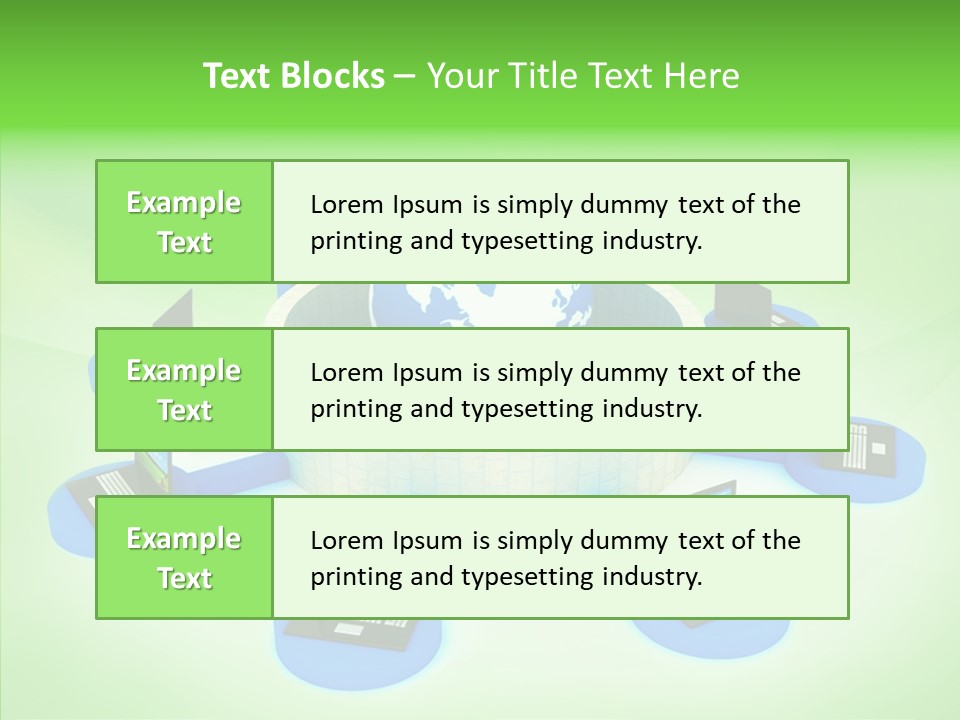 Mobility Earth Isolated PowerPoint Template