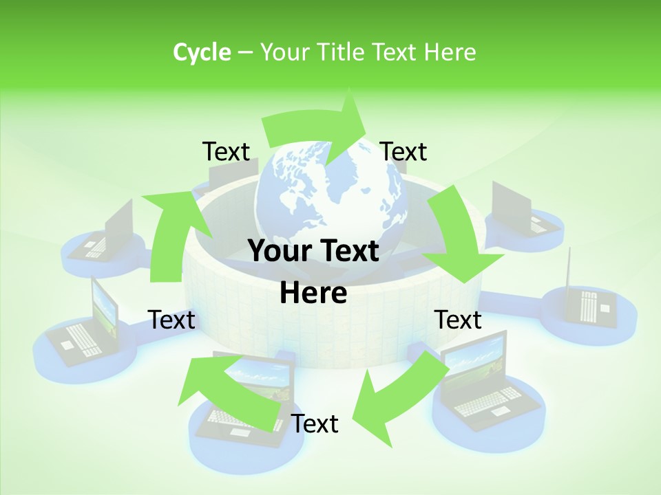 Mobility Earth Isolated PowerPoint Template