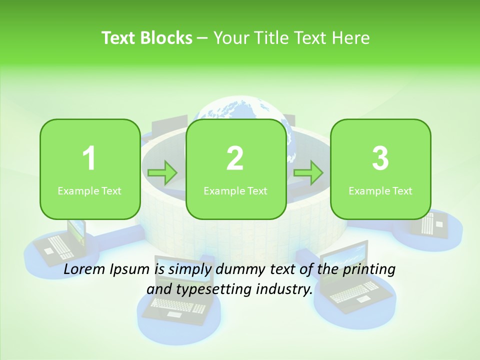 Mobility Earth Isolated PowerPoint Template