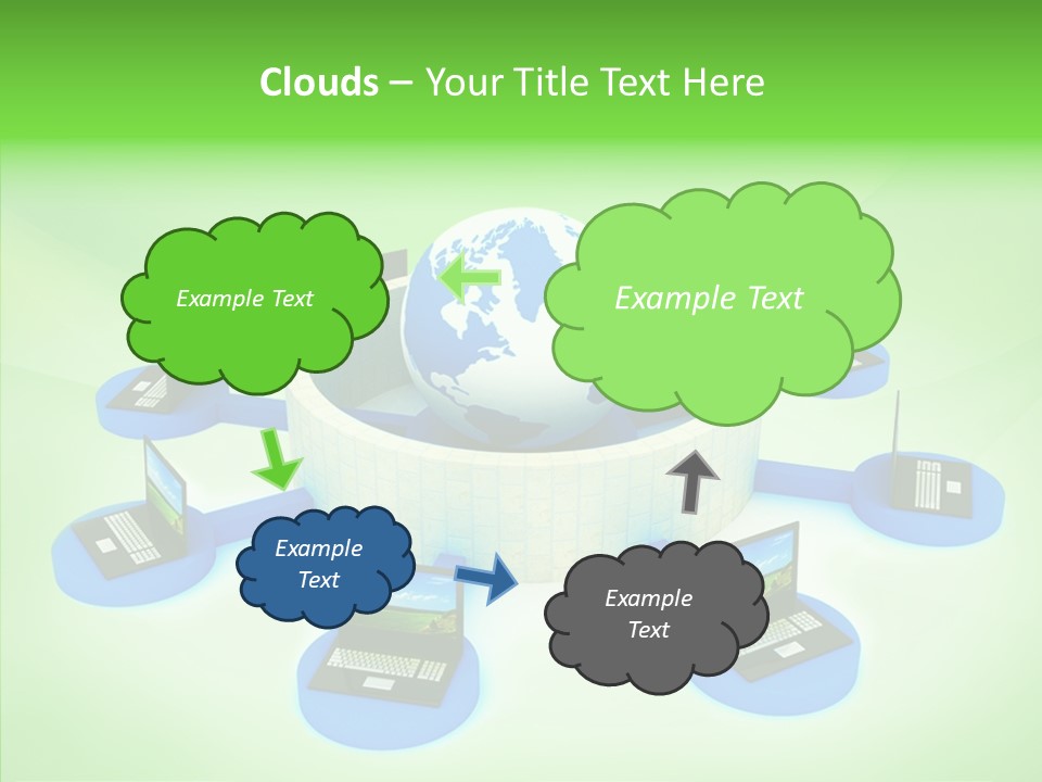 Mobility Earth Isolated PowerPoint Template