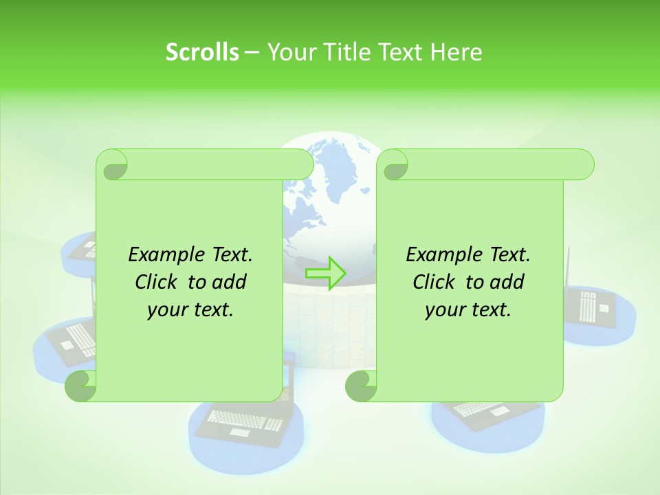 Mobility Earth Isolated PowerPoint Template