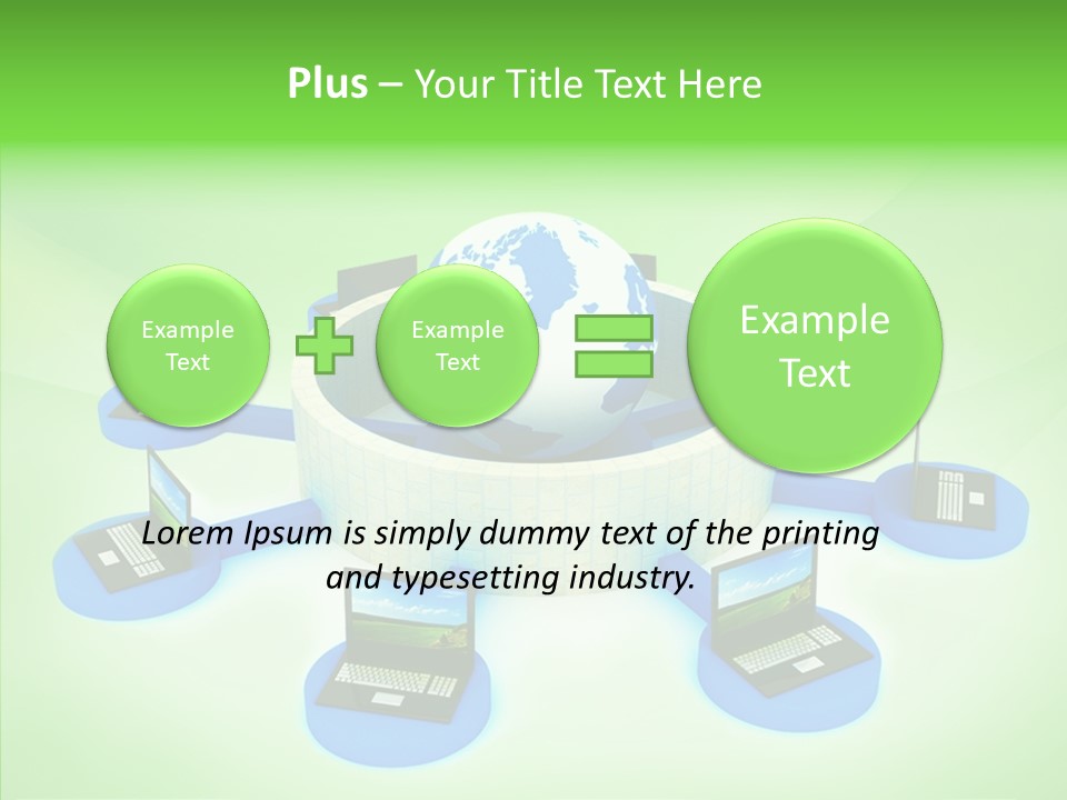 Mobility Earth Isolated PowerPoint Template