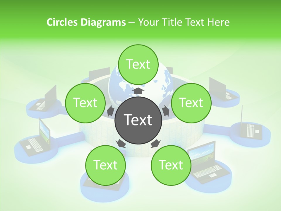 Mobility Earth Isolated PowerPoint Template