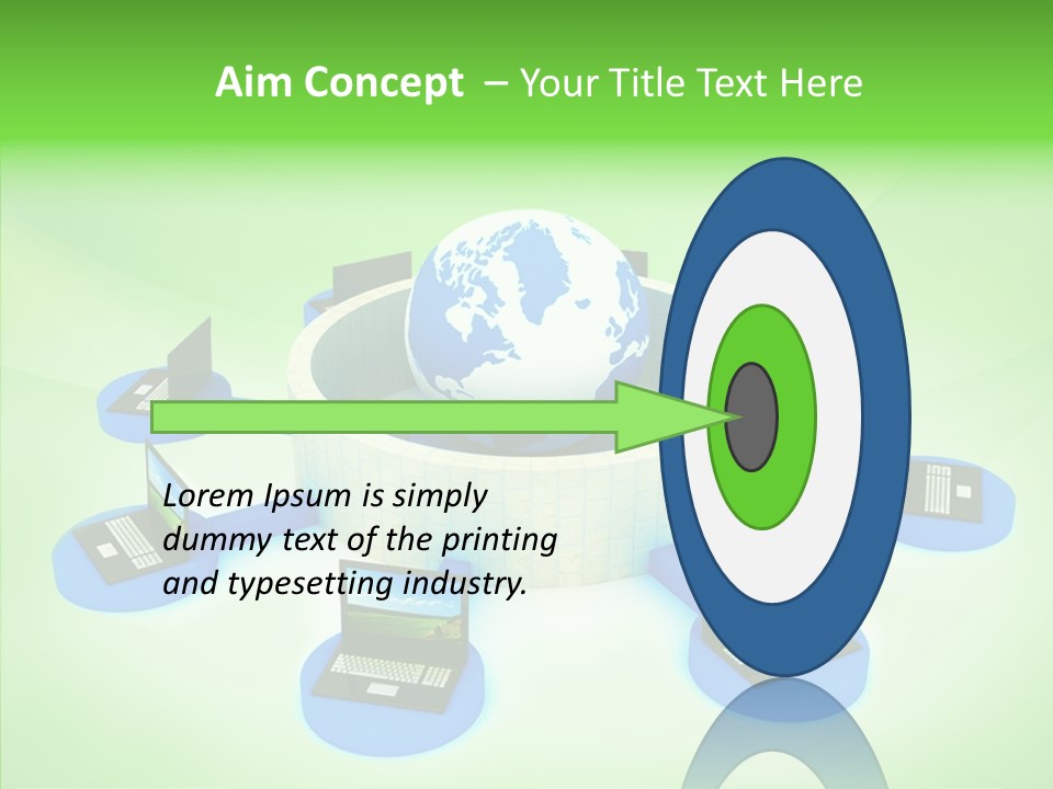 Mobility Earth Isolated PowerPoint Template