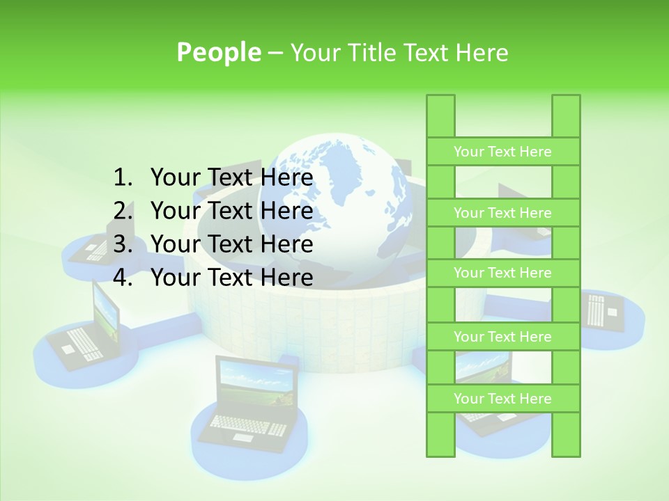 Mobility Earth Isolated PowerPoint Template