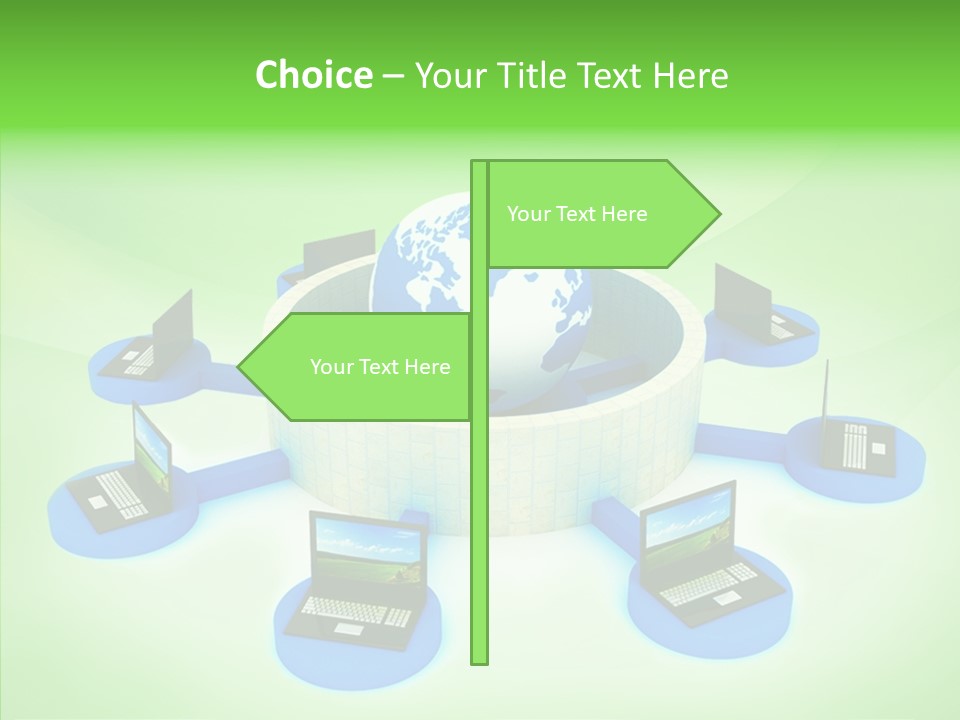 Mobility Earth Isolated PowerPoint Template