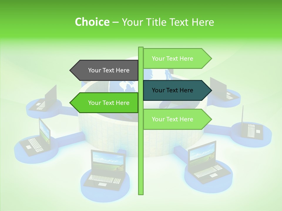 Mobility Earth Isolated PowerPoint Template