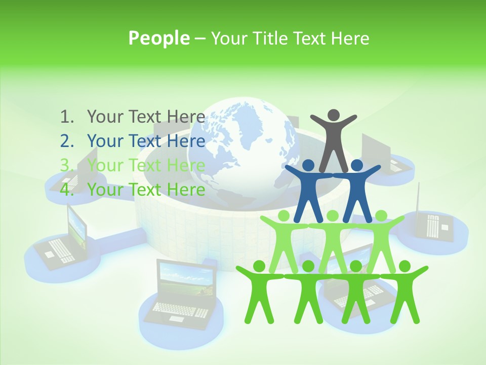 Mobility Earth Isolated PowerPoint Template