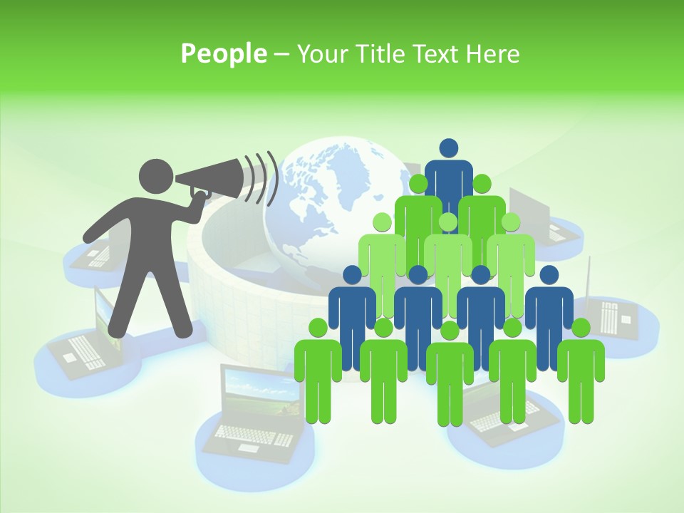 Mobility Earth Isolated PowerPoint Template