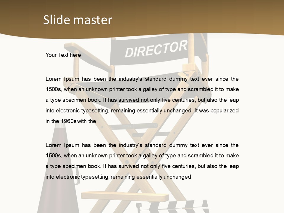 Illustration Festival Megaphone PowerPoint Template