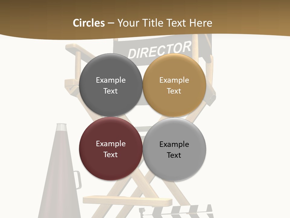 Illustration Festival Megaphone PowerPoint Template