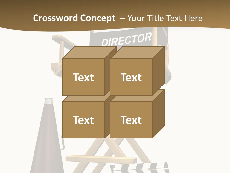 Illustration Festival Megaphone PowerPoint Template