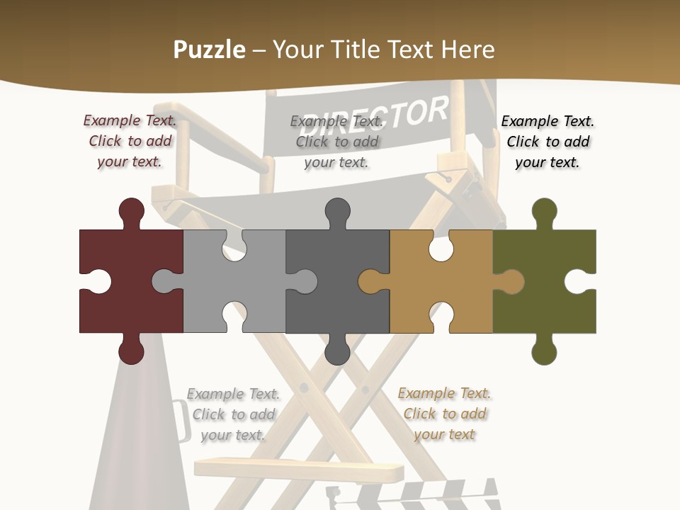 Illustration Festival Megaphone PowerPoint Template