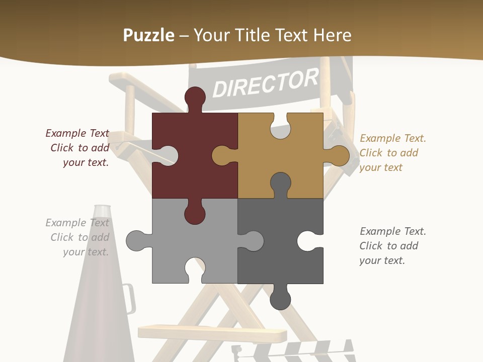 Illustration Festival Megaphone PowerPoint Template