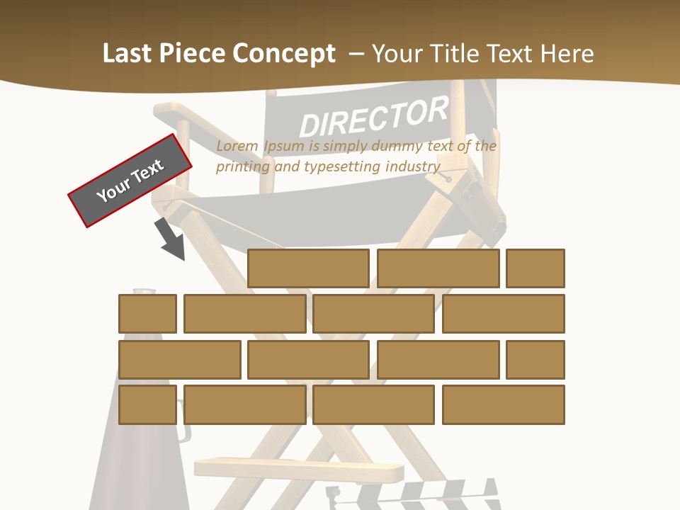 Illustration Festival Megaphone PowerPoint Template