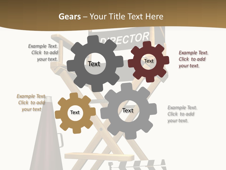 Illustration Festival Megaphone PowerPoint Template