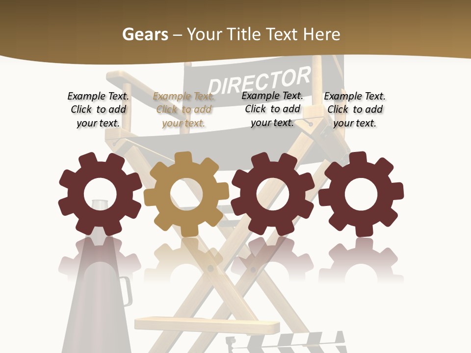 Illustration Festival Megaphone PowerPoint Template