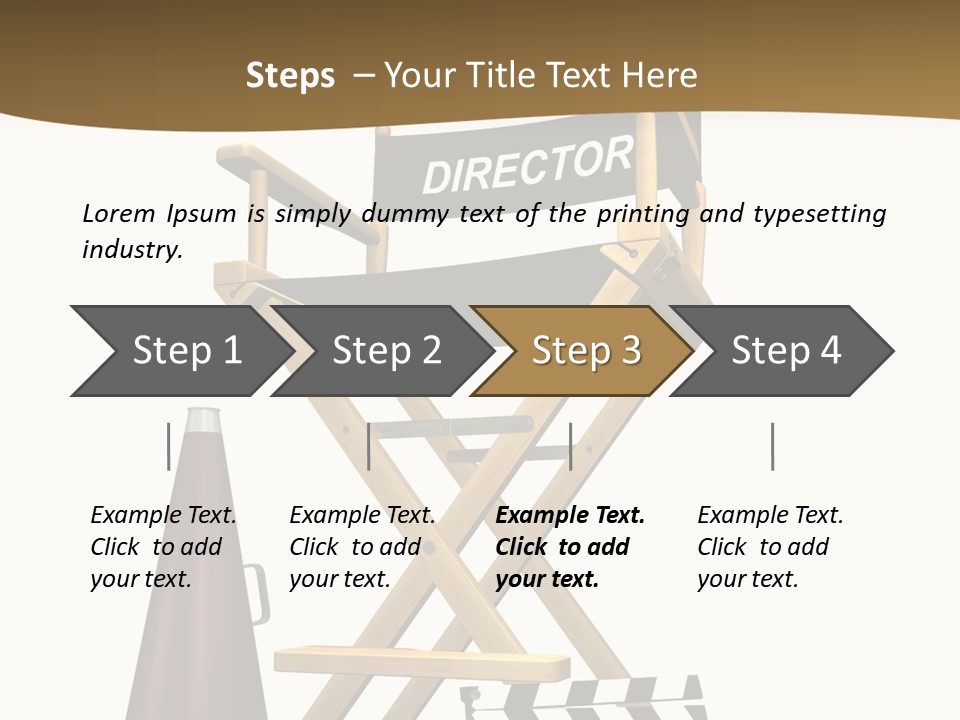 Illustration Festival Megaphone PowerPoint Template