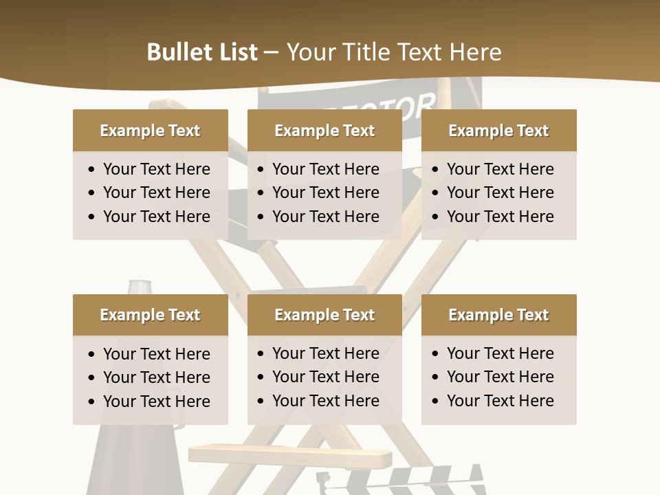 Illustration Festival Megaphone PowerPoint Template