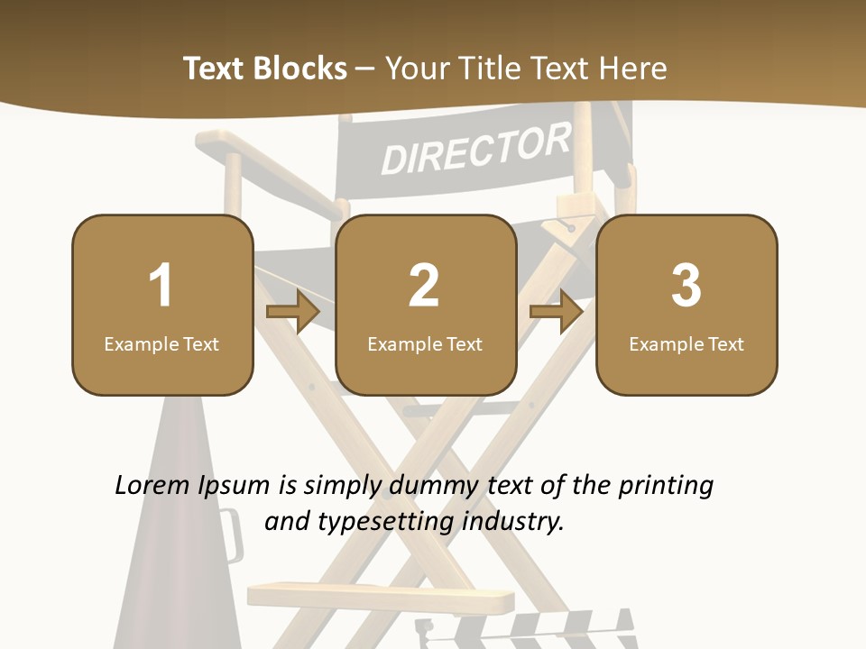 Illustration Festival Megaphone PowerPoint Template