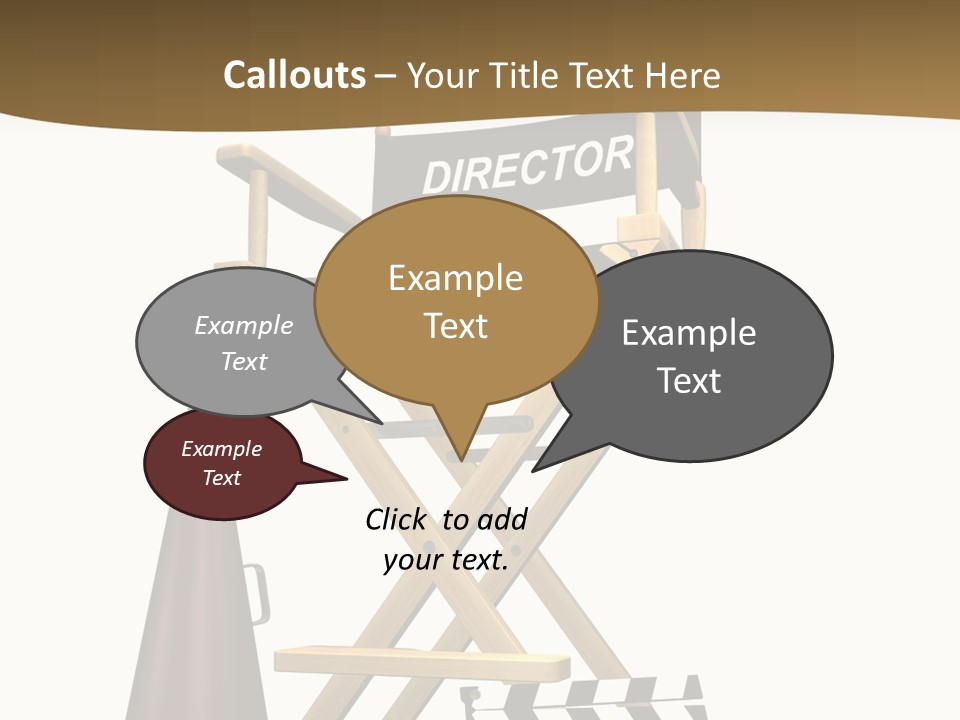 Illustration Festival Megaphone PowerPoint Template