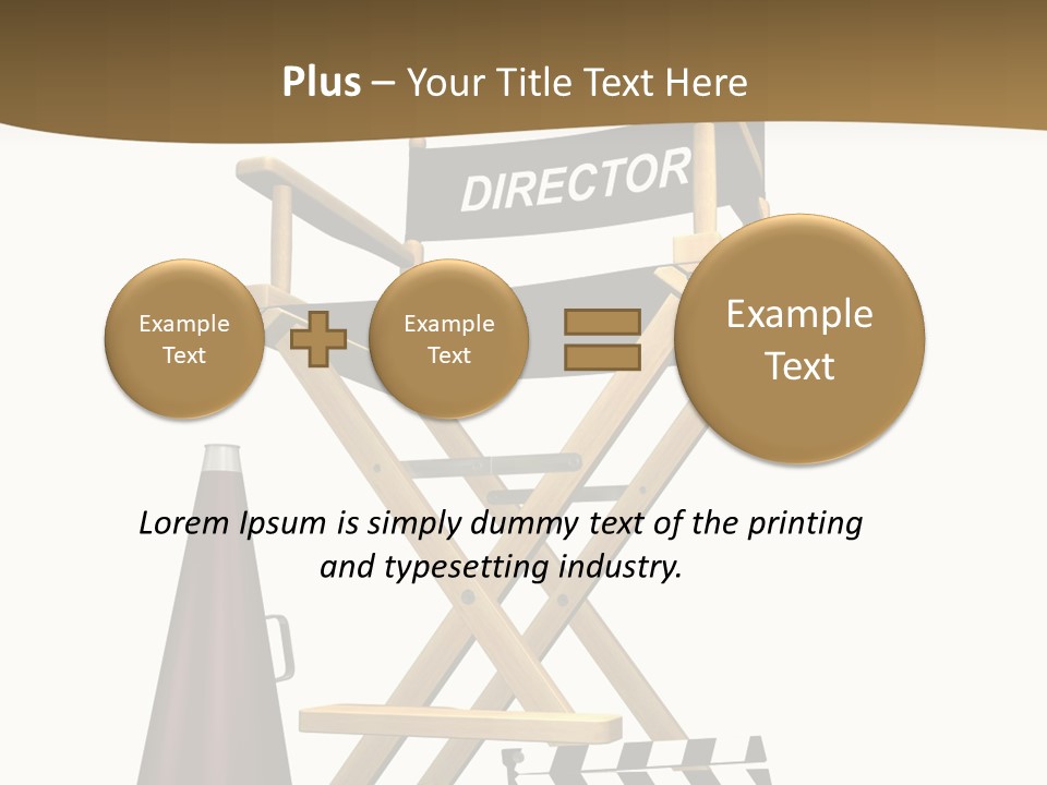 Illustration Festival Megaphone PowerPoint Template