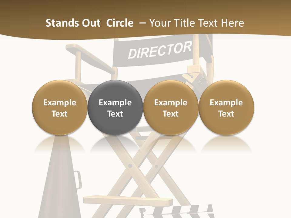 Illustration Festival Megaphone PowerPoint Template