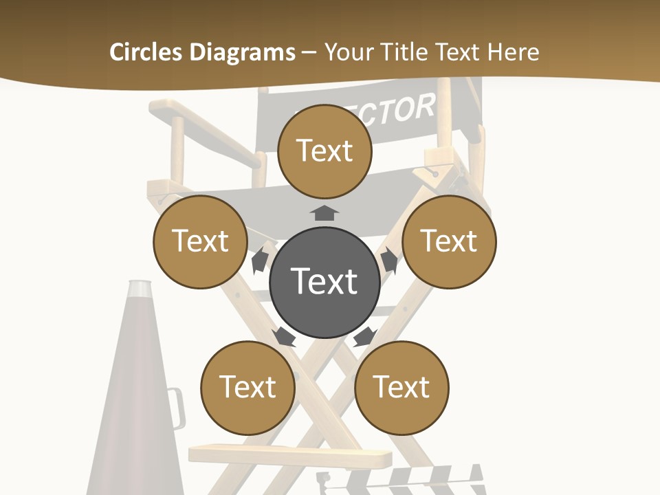 Illustration Festival Megaphone PowerPoint Template