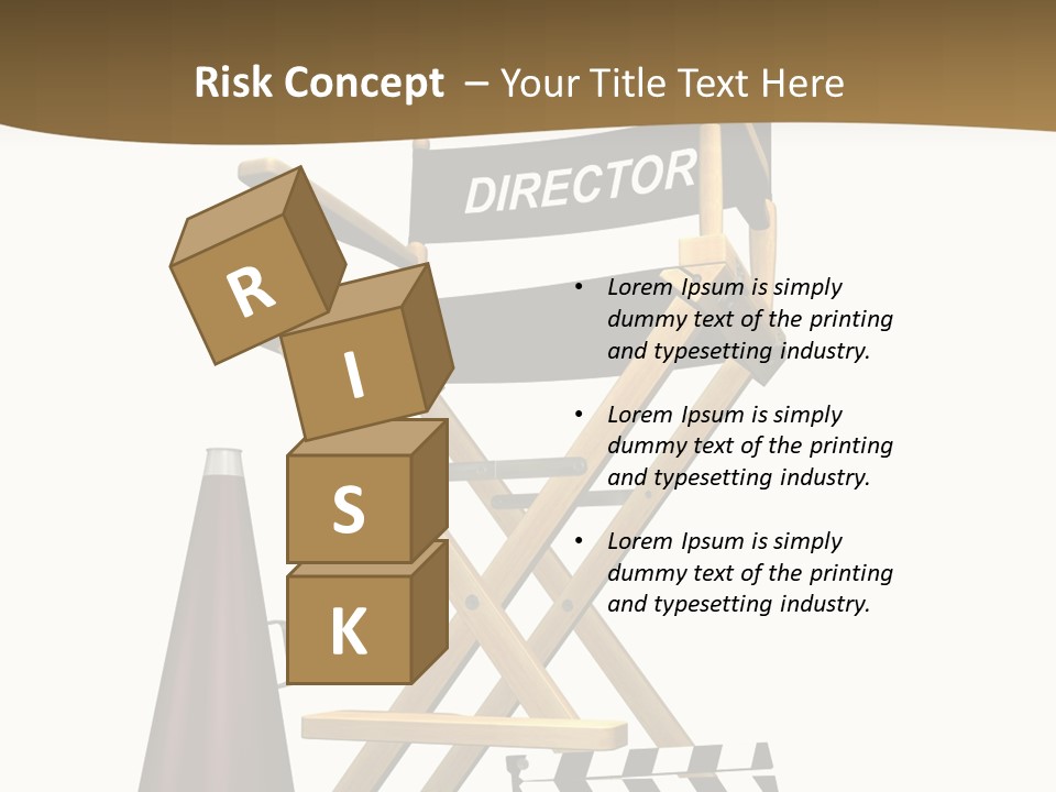 Illustration Festival Megaphone PowerPoint Template