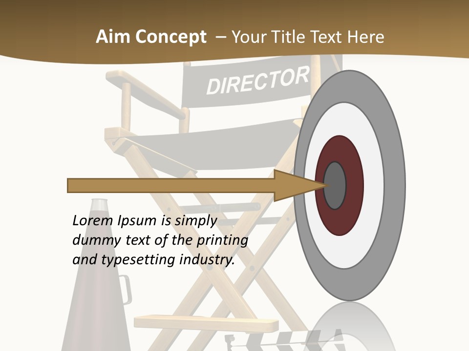 Illustration Festival Megaphone PowerPoint Template